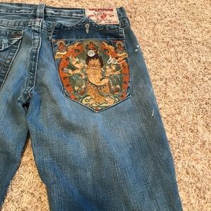 True Religion Billy Model Paint Splash Jeans